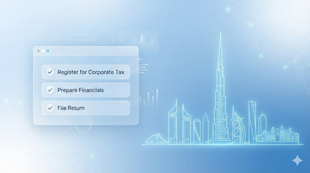 UAE Corporate Tax 2025 Filing Guide and EmaraTax Portal Dashboard