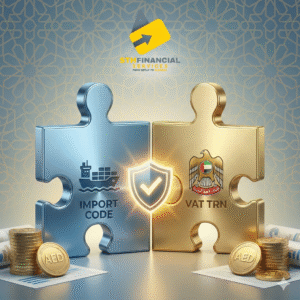 UAE business linking import code with VAT TRN in FTA portal
