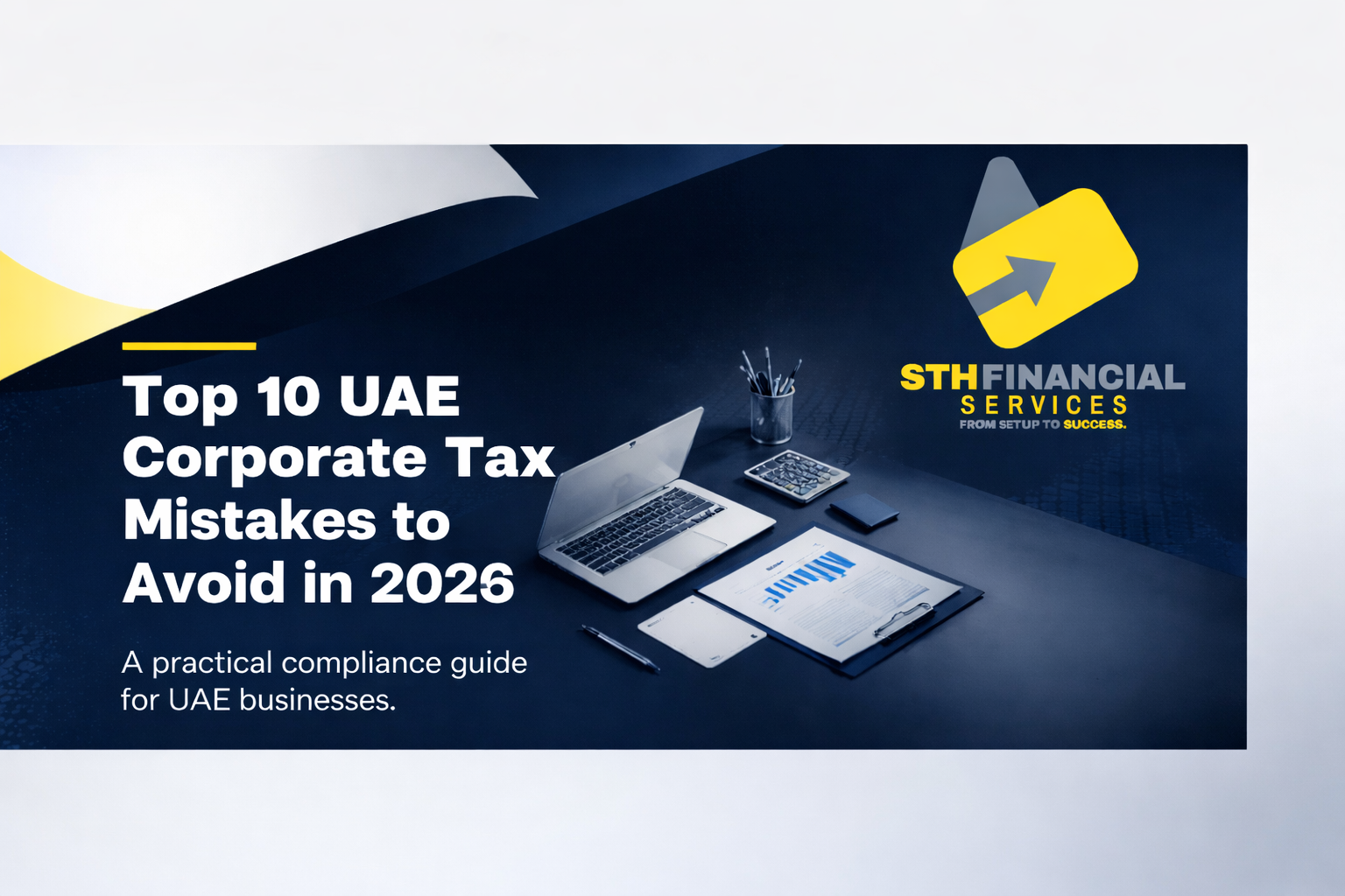 Top 10 UAE corporate tax mistakes to avoid in 2026 – business compliance checklist and FTA filing concept